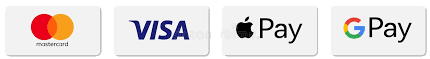 Mastercard, Visa, Apple Pay and Google Pay